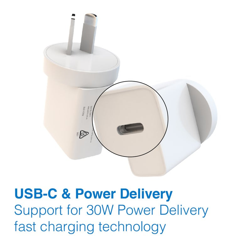 Laser ChargeCore USB-C 30W Dual PD Wall charger